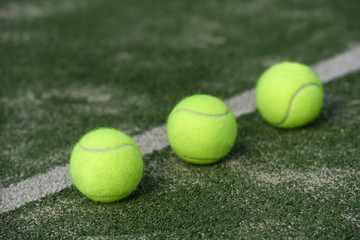 close up of a padel and tennis court with artificial grass