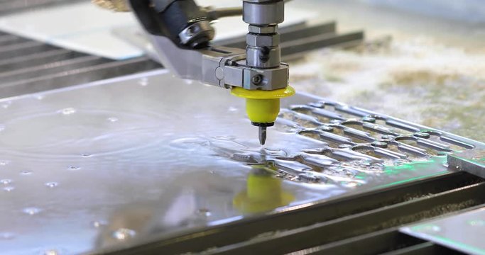CNC water jet cutting machine