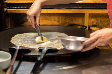 chef preparing food in kitchen
