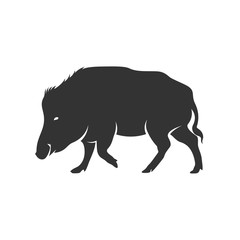 Wild boar Logo Design Vector. Template Illustration. Icon Symbol