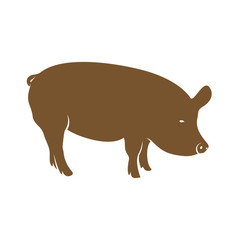 Pork Logo Design Vector. Template Illustration. Icon Symbol
