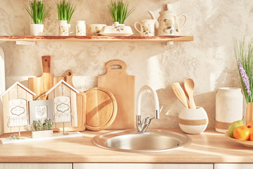 Scandinavian or loft style kitchen decor