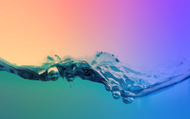 Naklejka na ściany i meble water splash gradient color background