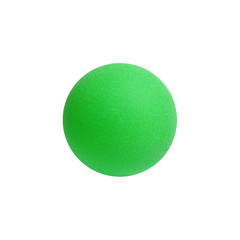 Table tennis ball isolated on white