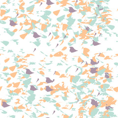 Abstract geometric collage like vector seamless pattern. Pastel color palette.
