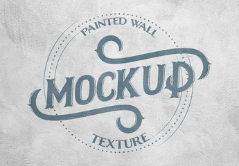 Painted Wall Texture Mockup
