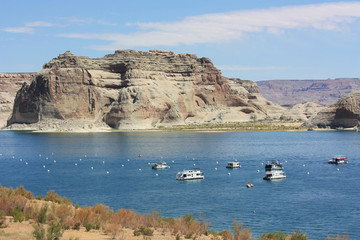 Ansicht von der See der Glen Canyon Dam