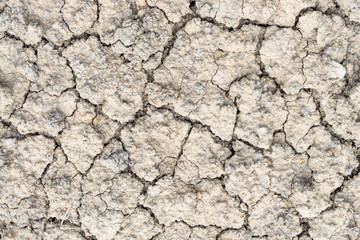 Crack soil on dry season, Global warming / cracked dried mud / Dry cracked earth background / The cracked ground, Ground in drought, Soil texture and dry mud, Dry land.