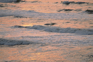 日本海の夕日（新潟県上越市）