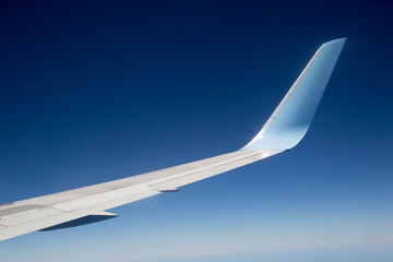 Flugzeug-Tragfläche/Flügel / Aussicht aus dem Flugzeug