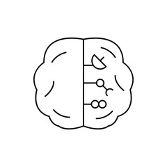 Robotic technology brain icon. Element of robotic icon