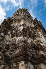 Fototapeta na wymiar Wat Ratchaburana Temple, Ayutthaya, Thailand, Unesco world heritage site