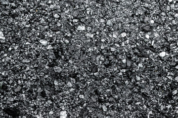 Background texture of rough asphalt Dark black Asphalt surface,top view.