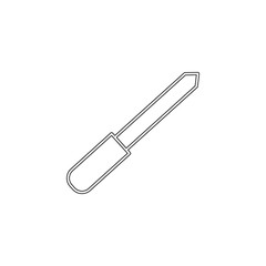 nailfile outline icon. Element of spa for mobile concept and web apps icon. Outline, thin line icon for website design and development, app development