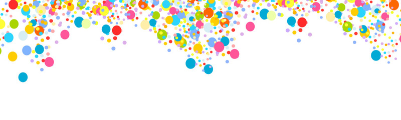 Konfetti Banner Bunt