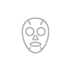 mask for the face outline icon. Element of spa for mobile concept and web apps icon. Outline, thin line icon for website design and development, app development