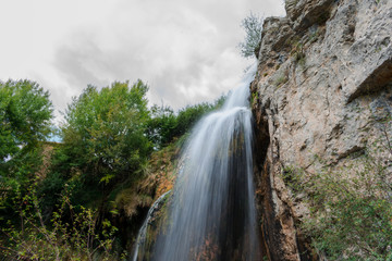Fantastic waterfall called "Cascada del Molino de la Chorrera" from Spain