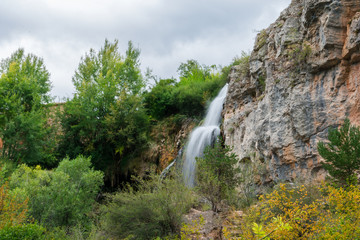 Fantastic waterfall called "Cascada del Molino de la Chorrera" from Spain