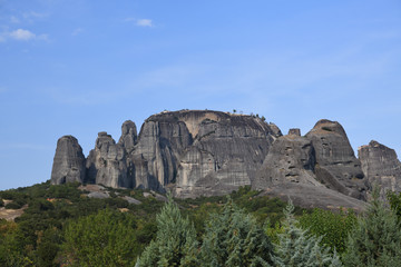 Fototapeta na wymiar Big rocks in Meteora, Greece 