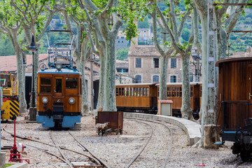 Der historische Zug in Soller, Mallorca