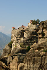 Fototapeta na wymiar Monastery of Varlaam on a big rock in Meteora, Greece