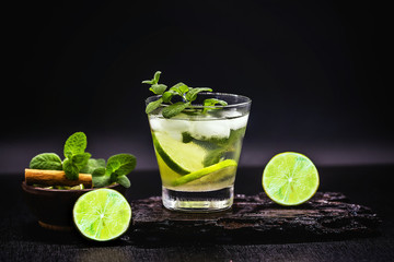 Mojito is a white rum-based cocktail from Cuba. It is known to have flourished in Havana night using native Caribbean ingredients. Typical summer tourist drink.