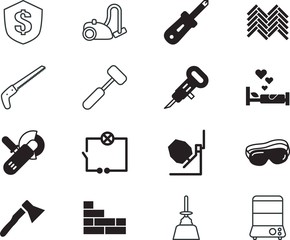 home vector icon set such as: shadow, paver, material, multiple, dish, worker, lumber, stencil, paving, tenderizer, wc, bath, banking, vacuum, surface, section, pillow, abstract, round, cement
