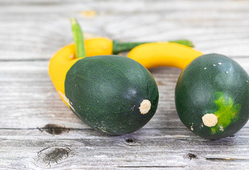 Pumpkins. Yellow. Vegetable. Green. Season. Autumn. Fall
