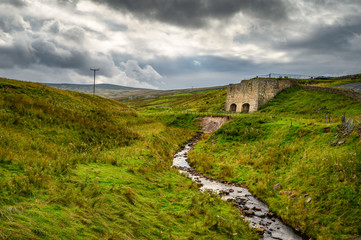 Thorngreen Lime Kilns above Middlehope Burn, located just above Allenheads and the River East...