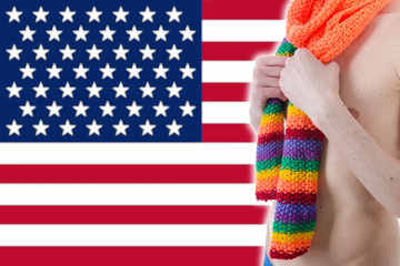 Gay parade and freedom in the usa.