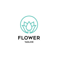 Fototapeta premium Flower logo template