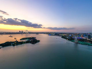 Fototapeta premium city skyline in suzhou china
