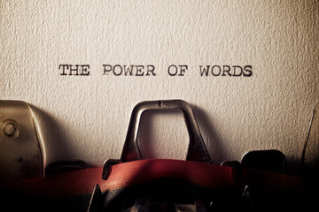 The power of words - obrazy, fototapety, plakaty