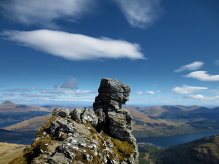 The Cobbler Felsen Ben Arthur in der Nähe von Loch Long