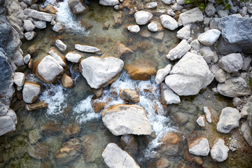 stones in water