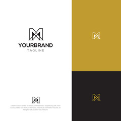 Letter M logo template