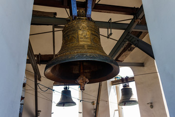 Close-up of orthodox church bell