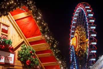 Christmas market mulled wine stall in Berlin Germany