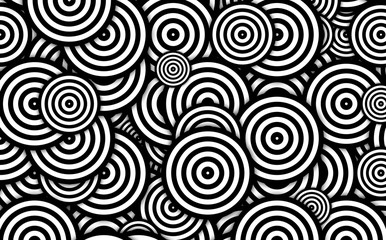 black and white circles 