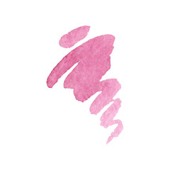 Abstract watercolor paper splash shapes isolated drawing. Illustration aquarelle for background.