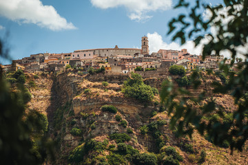 Fototapeta na wymiar Panoramic view of Santa Severina town in Calabria, Italy