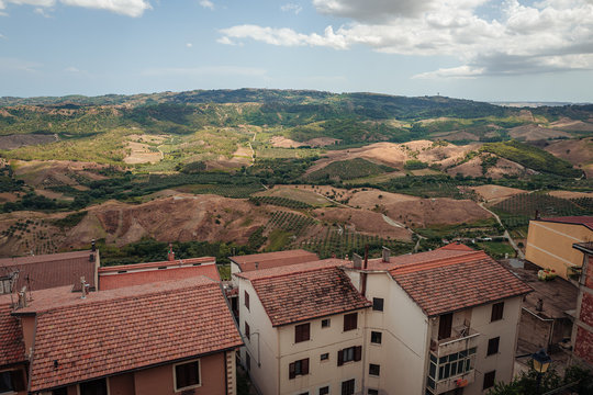 The old town of Santa Severina in Calabria, Italy