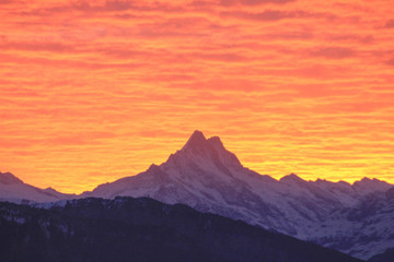 Obraz na płótnie Canvas Alpine Sunset