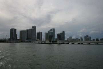 VIEWS OF MIAMI ON A CLOUDY DAY