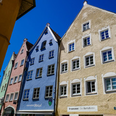 Fototapeta premium FUSSEN, Germany: The Wonderful Historical Town Fuessen in Bavaria