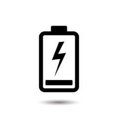 Obraz premium Full battery icon vector illustration