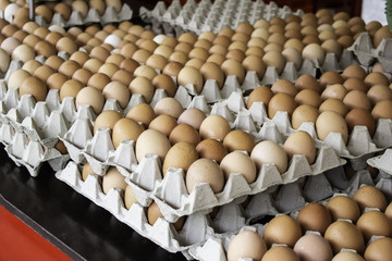 Eggs in a market