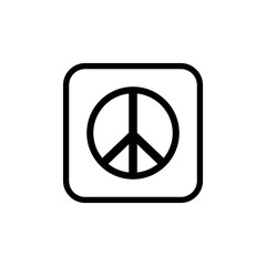 Peace icon. sign vector illustration