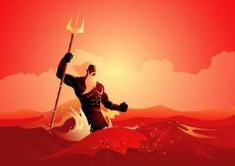 Greek Gods and Goddess Poseidon © rudall30