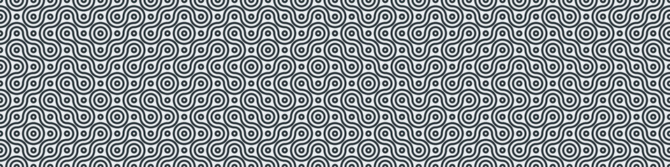 Fototapeta premium Truchet Random Pattern Generative Tile Art background illustration